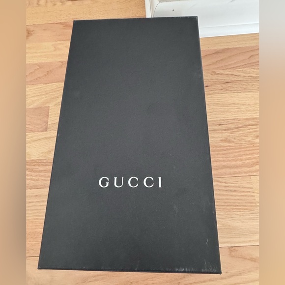 GUCCI Men\'s Horsebit loafers Black & Silver Sz 9.5 EUC main image 5